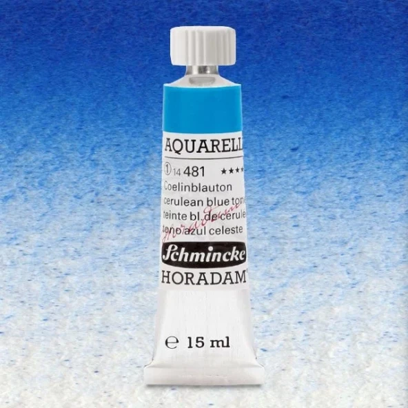 Schmincke Horadam Aquarell Tube 15ml Seri 1 Cerulean Blue Tone 481 ürün görseli 1