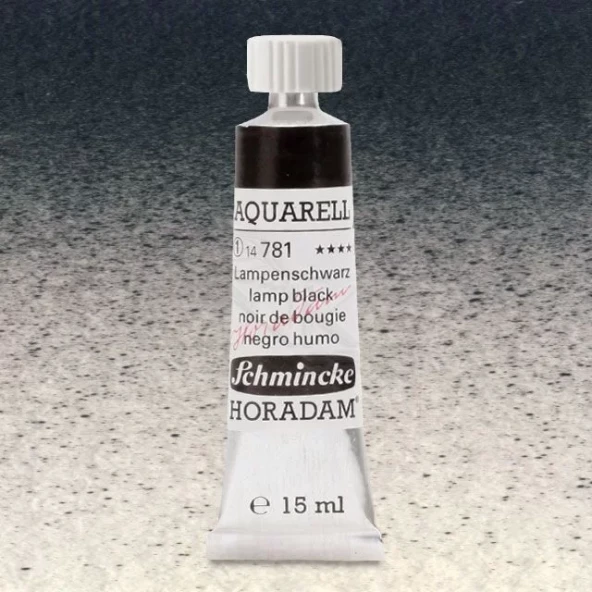 Schmincke Horadam Aquarell Tube 15ml Seri 1 Lamp Black 781 ürün görseli 1
