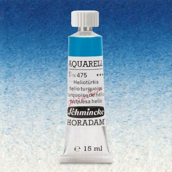 Schmincke Horadam Aquarell Tube 15ml Seri 1 Helio Turquoise 475 ürün görseli 1
