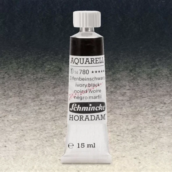 Schmincke Horadam Aquarell Tube 15ml Seri 1 Ivory Black 780 ürün görseli 1