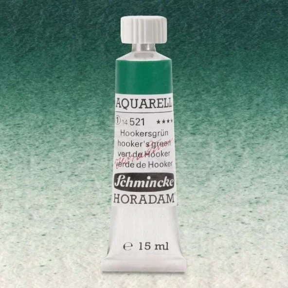 Schmincke Horadam Aquarell Tube 15ml Seri 1 Hookers Green 521 ürün görseli 1