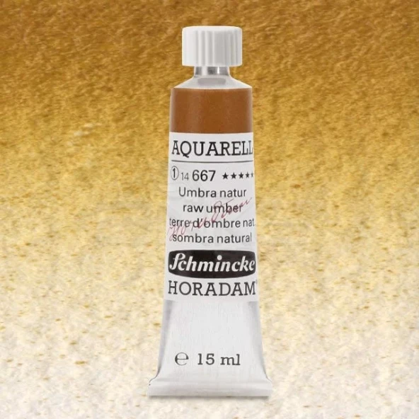 Schmincke Horadam Aquarell Tube 15ml Seri 1 Raw Umber 667 ürün görseli 1