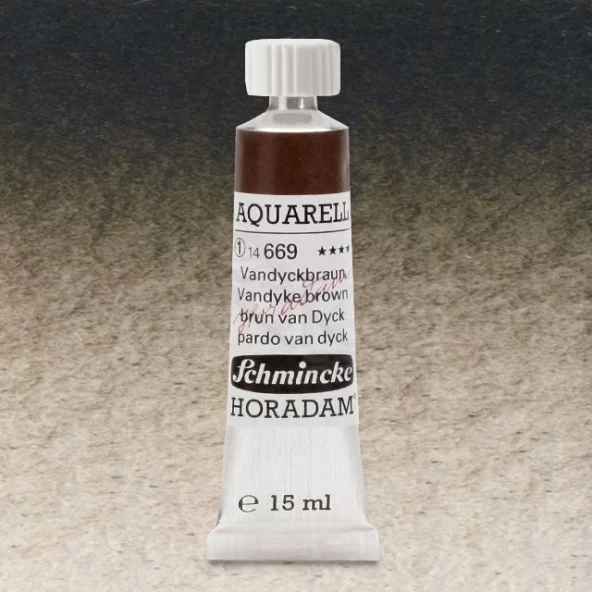 Schmincke Horadam Aquarell Tube 15ml Seri 1 Vandyke Brown 669 ürün görseli 1