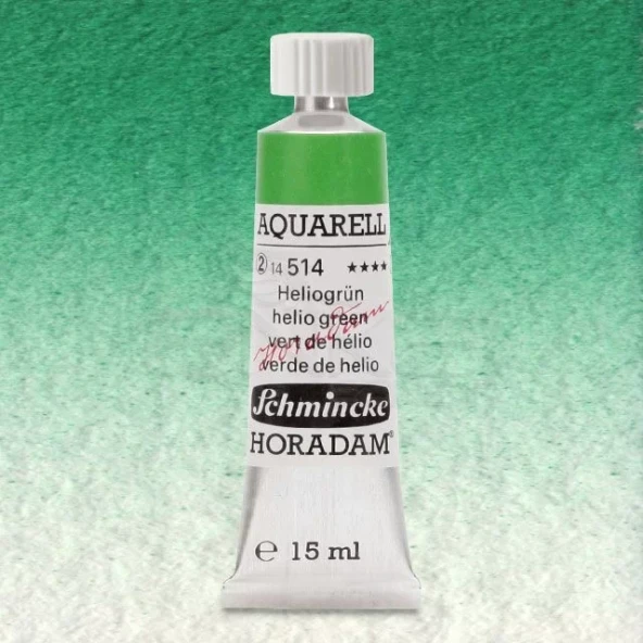 Schmincke Horadam Aquarell Tube 15ml Seri 2 Helio Green 514 ürün görseli 1