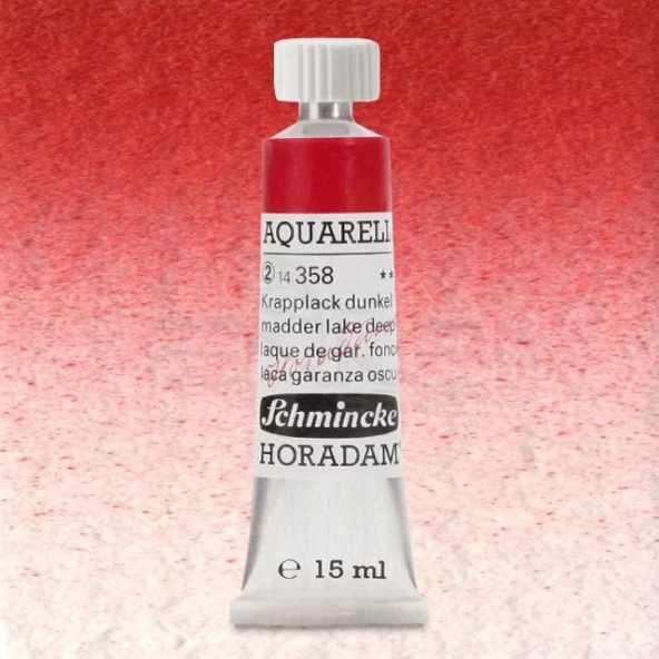 Schmincke Horadam Aquarell Tube 15ml Seri 2 Madder Lake Deep 358 ürün görseli 1