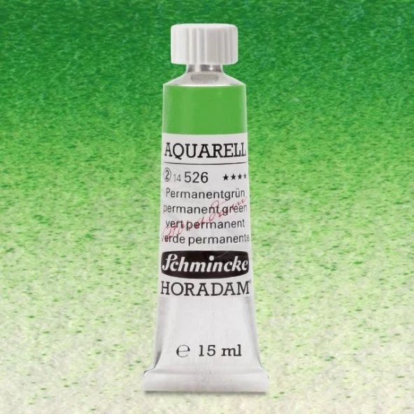 Schmincke Horadam Aquarell Tube 15ml Seri 2 Permanent Green 526 ürün görseli 1