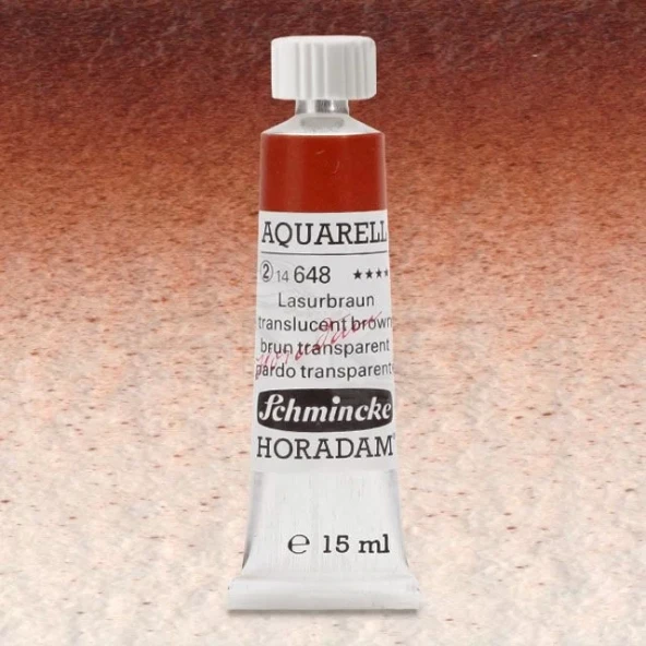 Schmincke Horadam Aquarell Tube 15ml Seri 2 Translucent Brown 648 ürün görseli 1