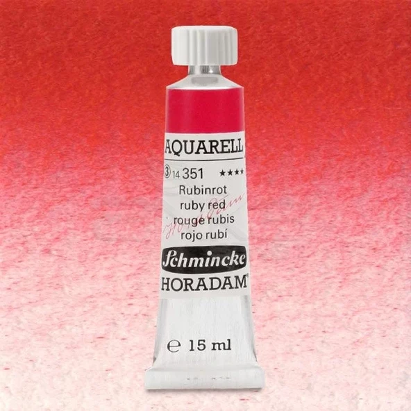 Schmincke Horadam Aquarell Tube 15ml Seri 3 Ruby Red 351 ürün görseli 1