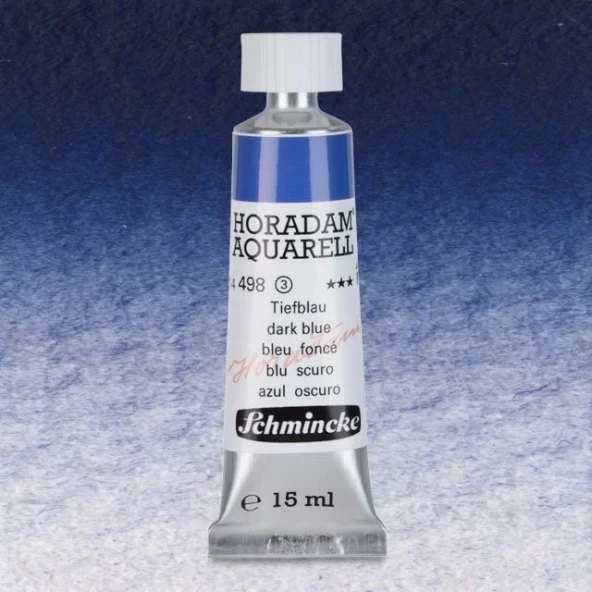Schmincke Horadam Aquarell Tube 15ml Seri 3 Dark Blue Indigo 498 ürün görseli 1