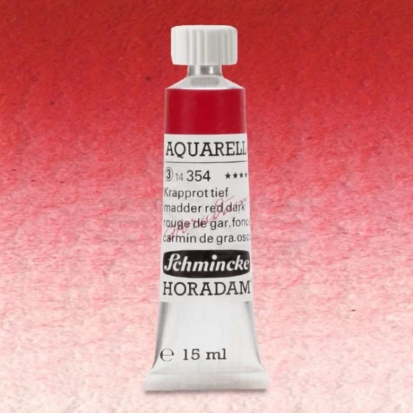 Schmincke Horadam Aquarell Tube 15ml Seri 3 Madder Red Dark 354 ürün görseli 1