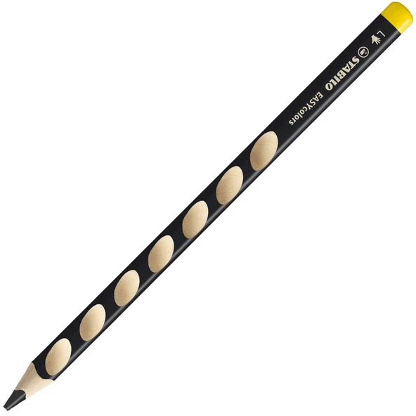 STABİLO 331 EASY COLORS SOL EL KURU BOYA KALEMİ SİYAH ürün görseli 1
