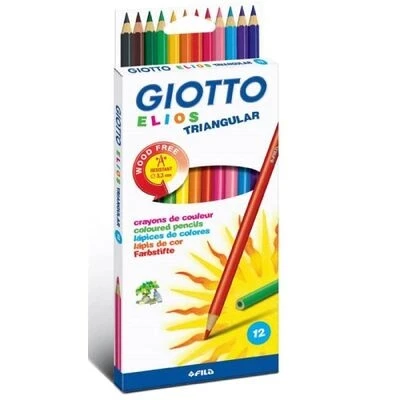 GİOTTO 275800 ELİOS KURU BOYA 12 RENK KARTON KUTU ürün görseli 1