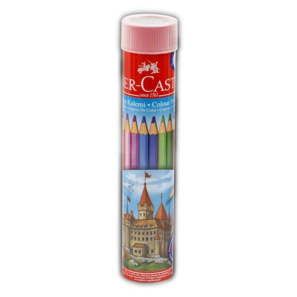 Faber Castell 12 Renk Kuru Boya Metal Tüp Kutuda ürün görseli 1
