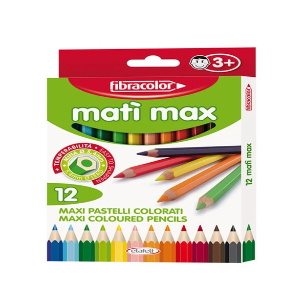 Fibracolor Mati Max Kuruboya Kalemi 12 Renk 10040M ürün görseli 1