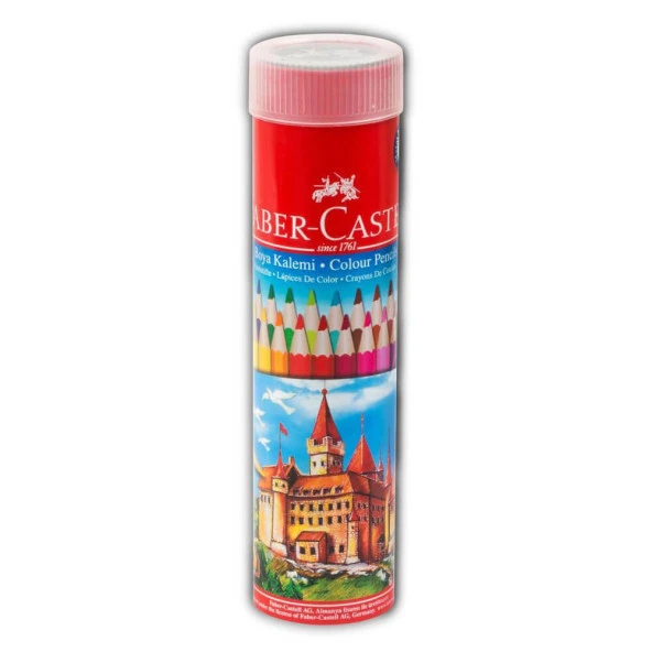 Faber Castell 24 Renk Kuru Boya Metal Tüp Kutuda ürün görseli 1