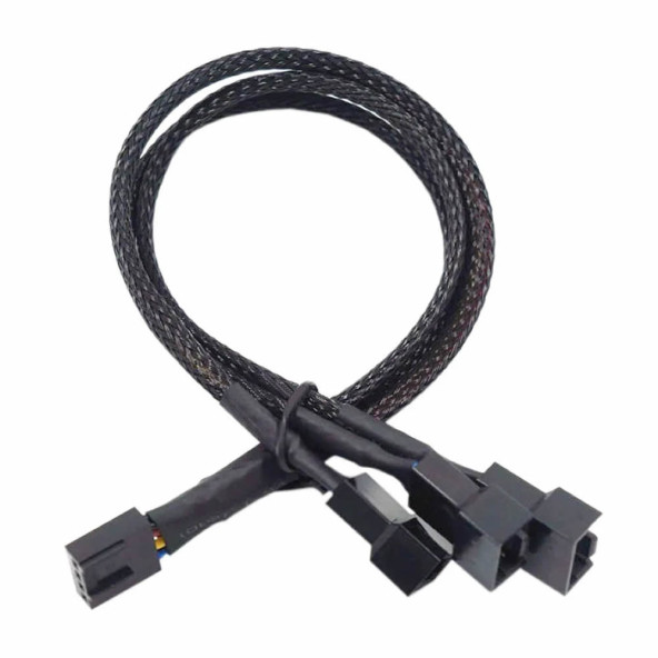 1 to 3 Çoğaltıcı 25cm Fan Uzatma Kablosu Y Tip 4 Pin 3 Pin Bilgisayar Kasa Anakart Ekran Kartı ürün görseli 1