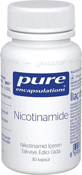 Pure Encapsulations Nicotinamide 30 Kapsül ürün görseli 1