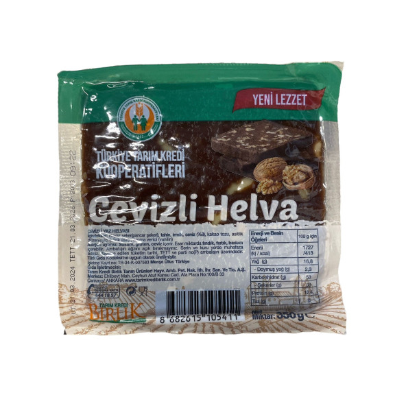 Tarım Kredi Cevizli Helva 350 Gr. ürün görseli 1