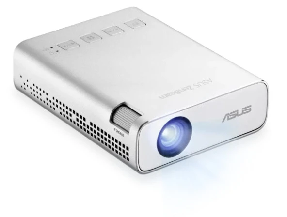 ASUS ZENBEAM E1R MINI 200 LED LUMEN WVGA 854X480 DAHILI BATARYA POWER BANK USB TYPE-A HDMI TASINABILIR LED PROJEKSIYON ürün görseli 1