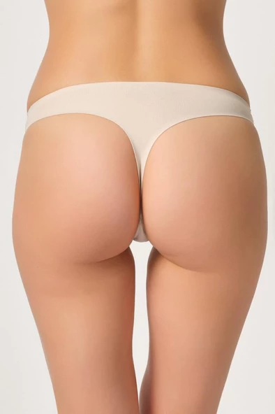 Emay 2802 Yapıştırma Bayan Lazer Kesim String Külot Slip - Resim 2