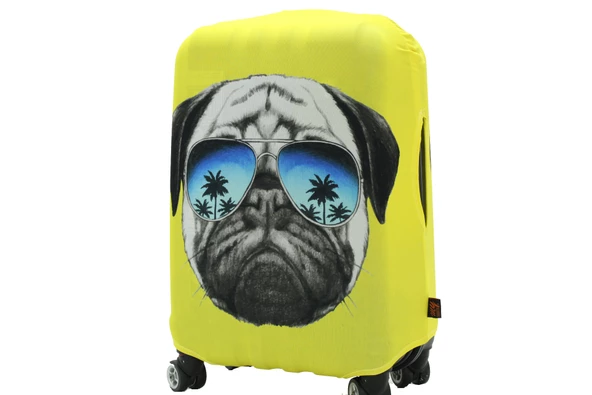 (My#28 Pug Köpek) VALİZ İÇİN KILIF ürün görseli 1
