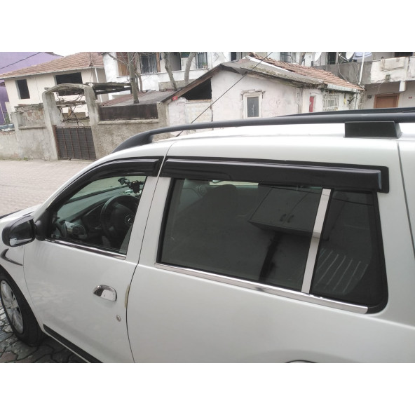 Dacia Logan Mcv Krom Cam Çıtası 4 Parça  2013 ve Üzeri Paslanmaz  Çelik ürün görseli 1