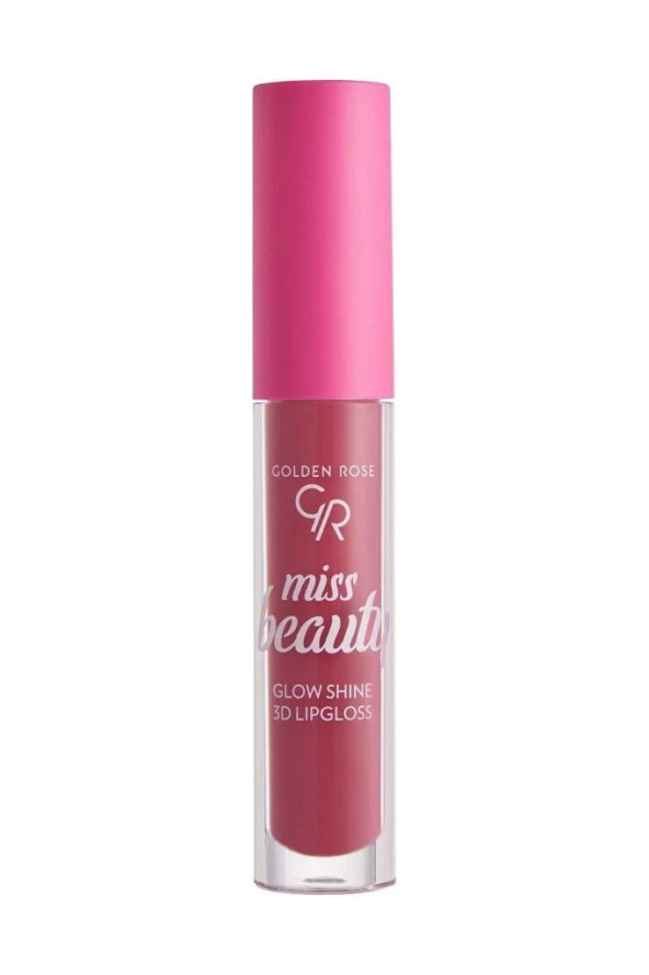 Golden Rose Dudak Likit Mat Ruj - GR MISS BEAUTY GLOW SHINE 3D LIPG.NO:04 PINK DREAM ürün görseli 1