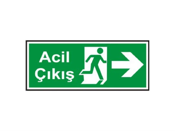 Acil Çıkış Levhası- Sağ Yön ürün görseli 1