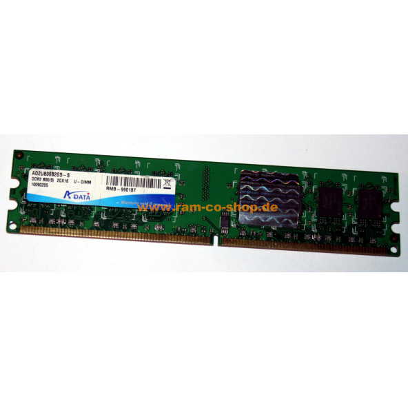 AD2U800B2G5-S ADATA 2GB PC2-6400 DDR2-800MHz CL6 240-Pin DIMM Masaüstü Ram Bellek ürün görseli 1