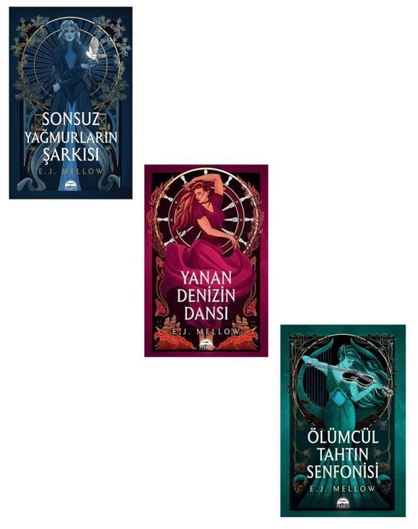 E. J. Mellow Seti 3 Kitap (Ölümcül Tahtın Senfonisi + Sonsuz Yağmurların Şarkısı + Yanan Denizin Dansı) ürün görseli 1