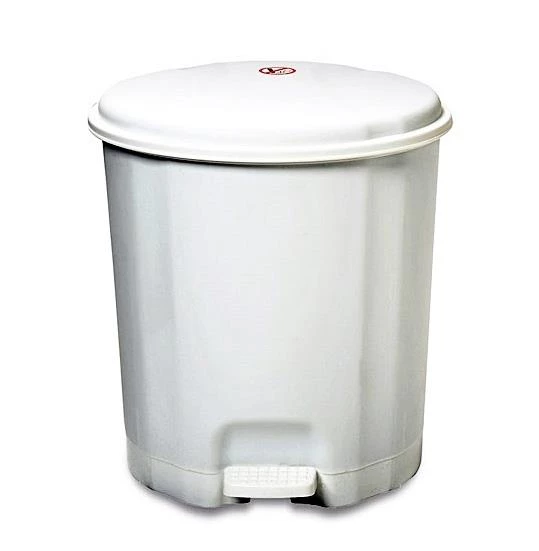 Motek Elit Pedallı Plastik Çöp Kovası İç Kovalı 12 LT Beyaz ürün görseli 1