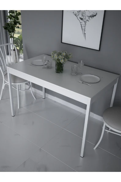 Beyaz Mutfak Masası 70x120 cm ürün görseli 1