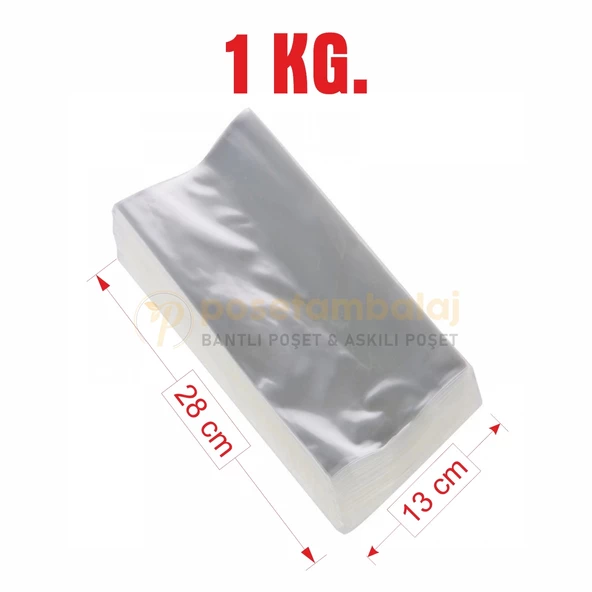 Jelatin Bantsız Düz Şeffaf 13 cm x 28 cm / 1 kg. ürün görseli 1