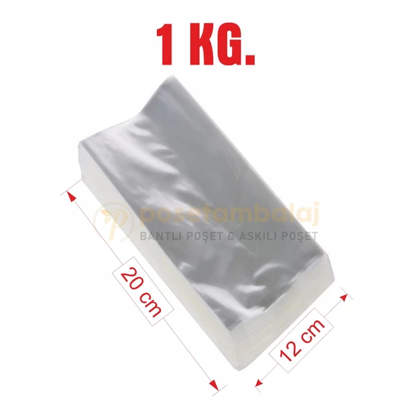 Jelatin Bantsız Düz Şeffaf 12 cm x 20 cm / 1 kg. ürün görseli 1