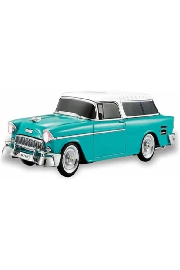 Knstar WS-1955 Klasik Araba Usb-Tf-Fm Radyo Bluetooth Hoparlör Turkuaz ürün görseli 1