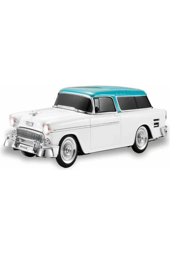 Knstar WS-1955 Klasik Araba Usb-Tf-Fm Radyo Bluetooth Hoparlör Beyaz ürün görseli 1