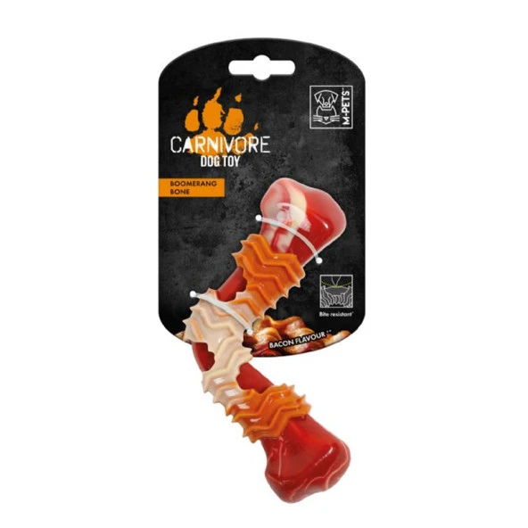 M-Pets Carnivore Boomerang Bone Bacon Köpek Oyuncağı ürün görseli 1