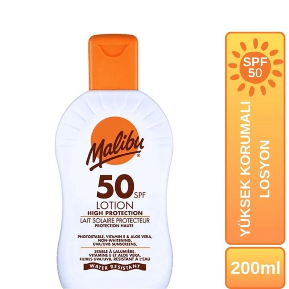 Malibu Güneş Yüksek Korumalı Losyon SPF50 200ml ürün görseli 1