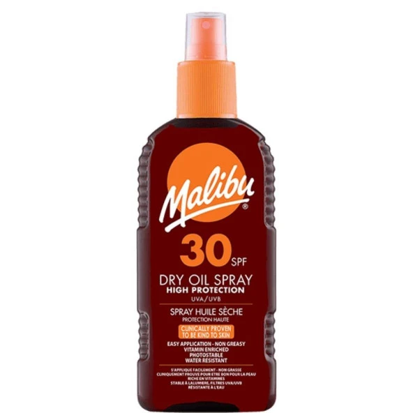Malibu Güneş Koruyucu Dry Oil Sprey SPF30 200ml ürün görseli 1