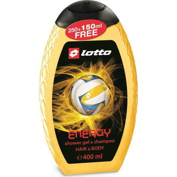 Lotto Energy Erkek Shower Gel , Shampoo 400 ml ürün görseli 1