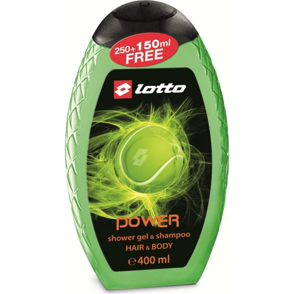 Lotto Power Erkek Shower Gel , Shampoo 400 ml ürün görseli 1