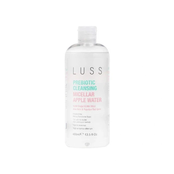 Luss Prebiotic Cleansing Micellar Doğal Elma Suyu 400ml Yüz Temizleme Suyu ürün görseli 1