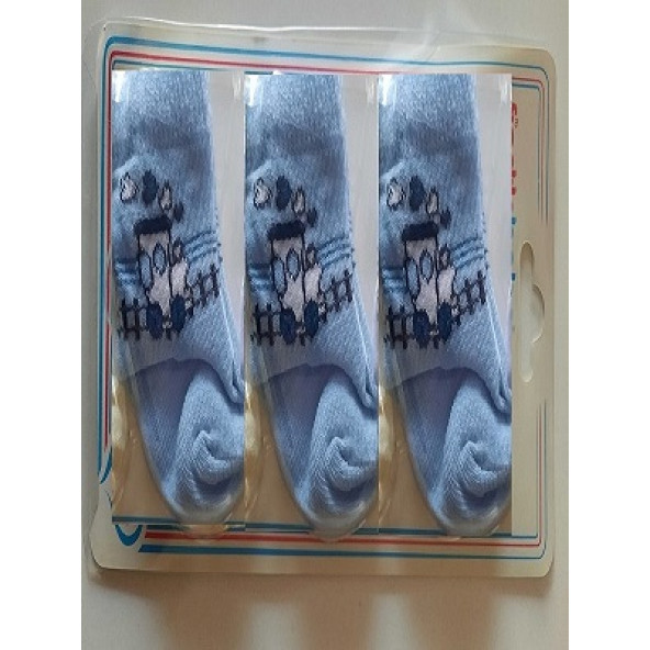 fındık bebe erkek bebek 3'lü çorap seti - Resim 5