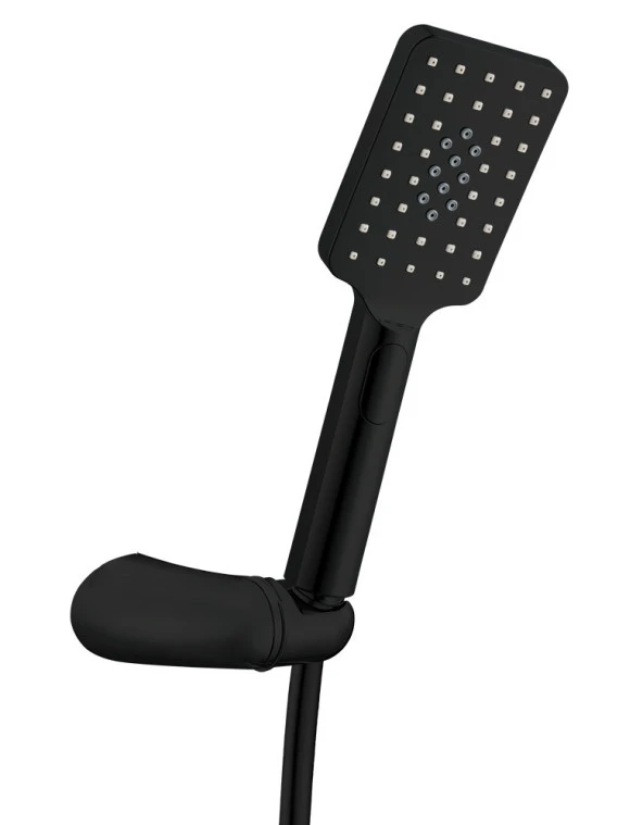 ECA Tiera Plus Mafsallı Duş Seti Banyo Üst Takımı Mat Siyah 102117400C1 ürün görseli 1