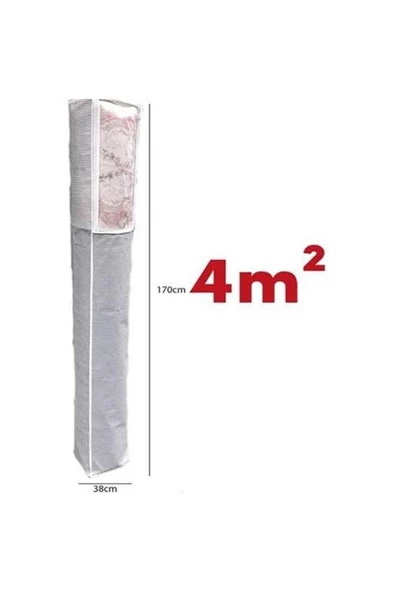Pencereli Halı Hurcu Toz Geçirmez Sağlam Dayanıklı Hurç Organizer 4m² ürün görseli 1