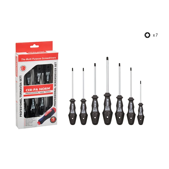 Cer-pa Klass Torx Tornavida Seti Takımı 7 Parça ürün görseli 1