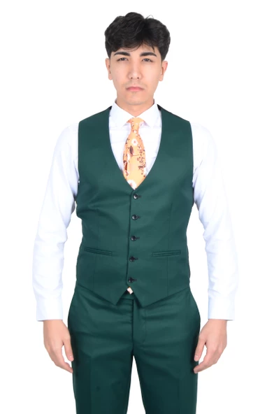 Erkek Yelekli Takım Elbise S08 KANS ürün görseli 1