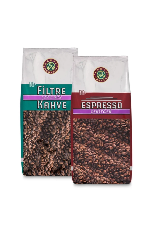 Kahve Dünyası Çekirdek Filtre Kahve Ve Espresso 1 Kg ürün görseli 1