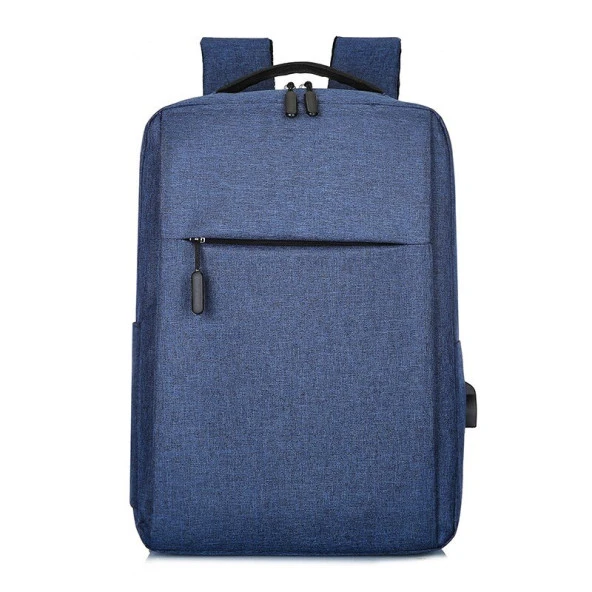 Öğrenci Schoolbag Usb Şarj Sırt Çantası Mavi ürün görseli 1