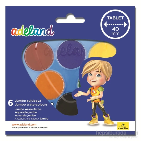 Adeland Suluboya Jumbo 6 Renk ürün görseli 1